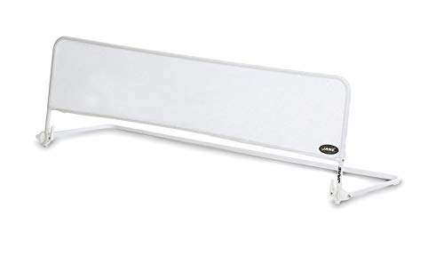 Jané Barrière de lit pliante Jané Basic, de couleur blanche, longueur 110 cm, compatible avec les lits conventionnels et pliants