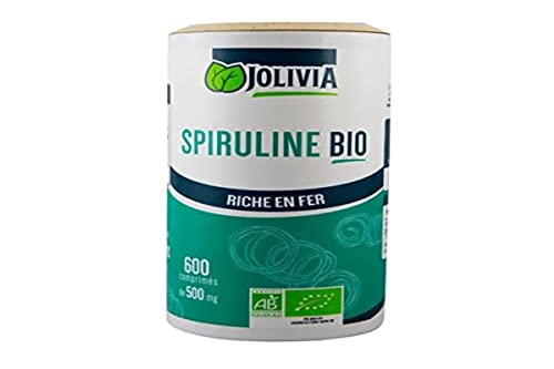 Spirulina Orgánica - 600 comprimidos de 500 mg - Polvo