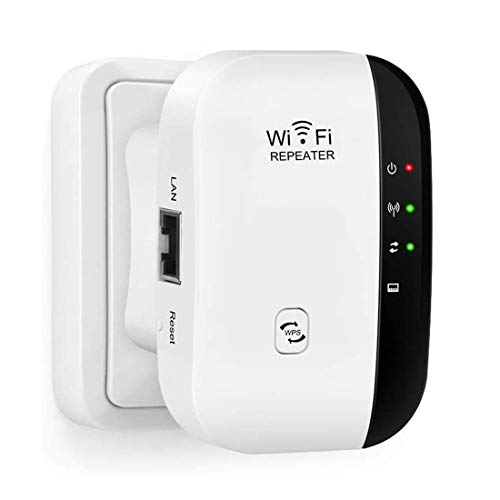 WiFi Répéteur 300Mbps Wireless Mini Repeater sans Fil Adaptateur Amplificateur de Signal Wireless Répétiteur 2.4GHz Antennes Intégrées Norme IEEE 802.11 b/g/n Interface LAN Protection WPS
