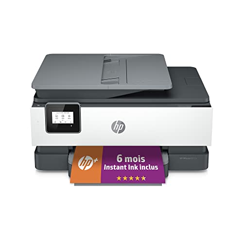 Impresora multifunción HP OfficeJet Pro 8012e - Inyección de tinta a color - 6 meses de Instant Ink incluidos con HP+ (fotocopia, escaneo, impresión, alimentador automático de documentos, dúplex, Wi-Fi)
