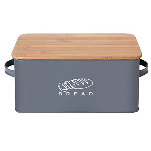 Caja de pan GA Homefavor, caja de Metal para hornear, contenedor para almacenar pan, pasteles y pasteles, 30cm * 16,5 cm * 15cm