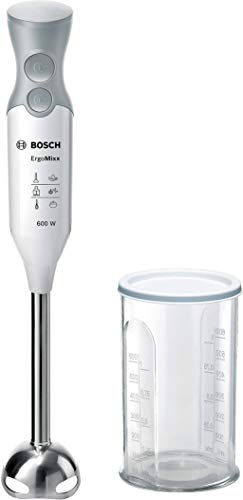 Bosch MSM66110 ErgoMixx Batidora de mano 600 W, Blanco/Gris