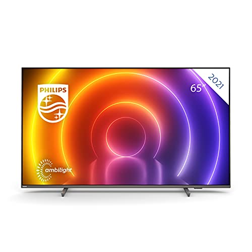[Exclusif à Amazon] Philips 65PUS8106/12 Téléviseur LED 164cm 4K UHD HDR Android TV, Technologie Ambilight, Son Dolby Vision et Atmos cinématique
