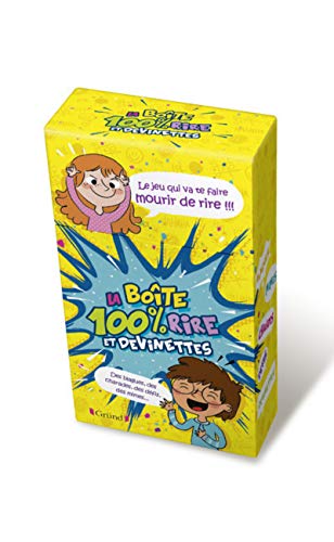 Caja 100% Risas y Adivinanzas – Caja de juego con adivinanzas, retos, mimos y adivinanzas – A partir de 7 años