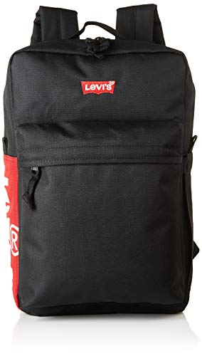 LEVIS FOOTWEAR AND ACCESSORIES Updated Levi's L Pack Standard Issue-Red Tab Side Logo, Sac Mixte, Noir, Un