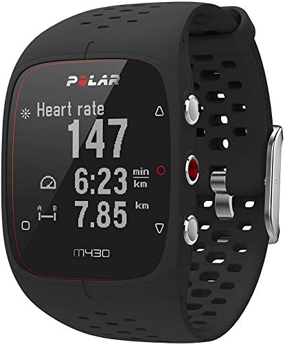 Polar - M430 - Montre Running GPS avec suivi de la Fréquence Cardiaque - Noir - Taille M-L