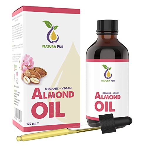 Aceite de Almendras Dulces Ecológico 120 ml – 100% natural,...