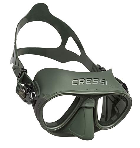 Cressi Sub SpA Calibro Máscara de Buceo Unisex Adulto, Verde/Verde