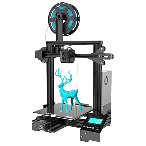 Voxelab Aquila C2 Impresora 3D de código abierto con placa de construcción desmontable, reanudar la impresión, volumen de construcción: 220 x 220 x 250 mm