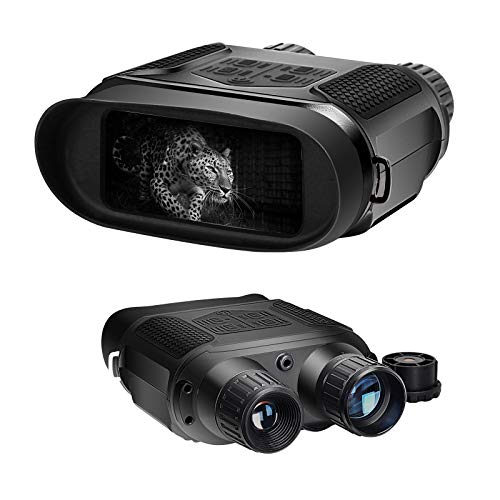 Binoculares de visión nocturna digital GOSKY para día y 100% de oscuridad - 3 niveles ajustables IR - Pantalla grande de 4 " - Rango de visualización de 400 m - Dispositivo perfecto para múltiples escenas
