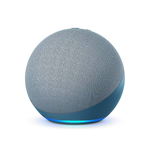 Echo (4.ª generación), con sonido premium, concentrador conectado y Alexa, azul grisáceo