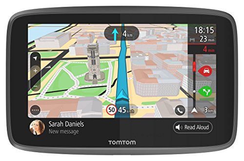 GPS para coche TomTom GO 6200 - 6 pulgadas, cartografía mundial, tráfico, zonas de peligro mediante tarjeta SIM incluida, llamadas manos libres