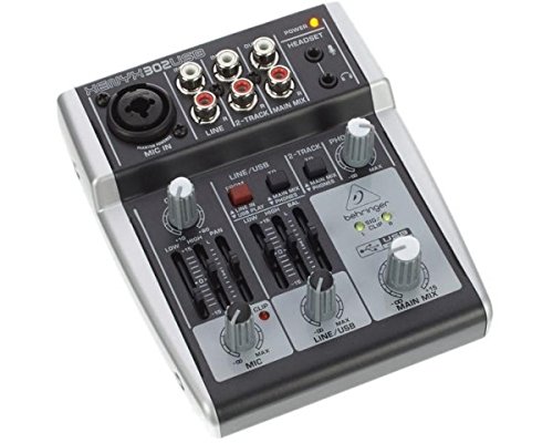 Behringer 302Usb Mixeur 5 Canaux avec Préampli Micro Xenyx et Port Usb/Audio