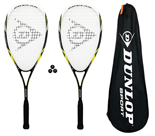 Dunlop Nanomax Pro set de 2 raquetas de Squash 3...