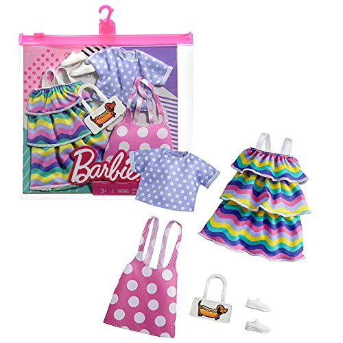 Barbie Fashionistas Kit vêtements, 2 tenues pour poupée...