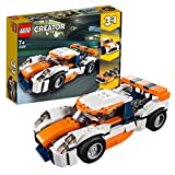LEGO 31089 Creator La Voiture de Course Sportive et Bateau à Moteur 3 en 1, Jouets de véhicule pour Les Enfants de 7 Ans et Plus