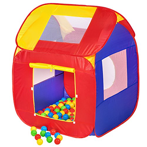 TecTake Tente de Jeux pour Enfants | Pop Up Tente | INCL. 200 balles + Sac | -diverses modèles- (Type 2 | no. 400729)