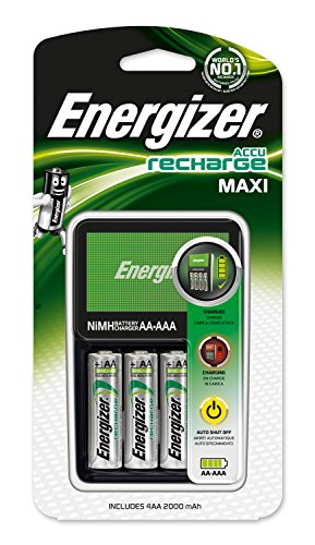 Cargador original Energizer Maxi para pilas AA y AAA...