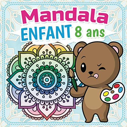 Mandala Enfant 8 ans: Cahier coloriage enfant comprenant 50...